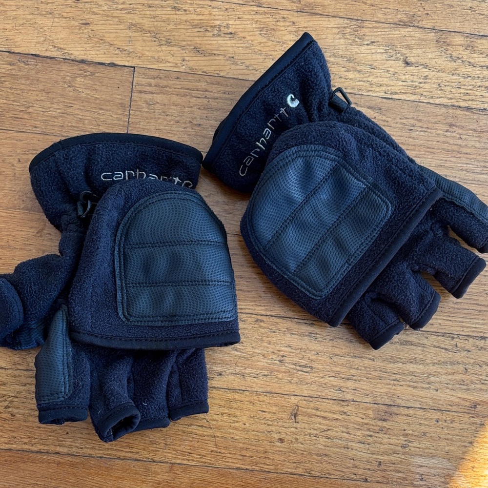 Carhartt Black Fingerless Gloves